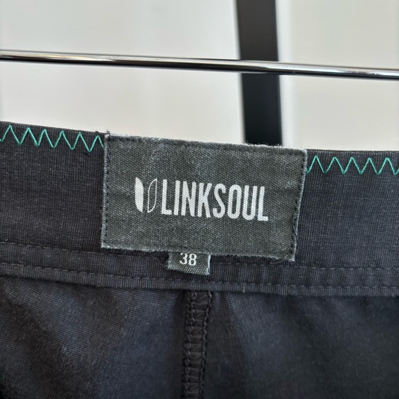 Linksoul Gray Stretch Lightweight Drawstring Board Shorts Swim Trunks Mens 38x8 - Picture 7 of 9